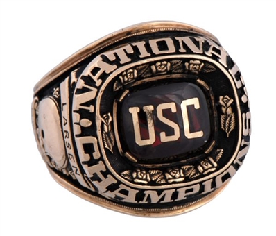 1972 USC Trojans NCAA "National Championship" 10K Gold Ring